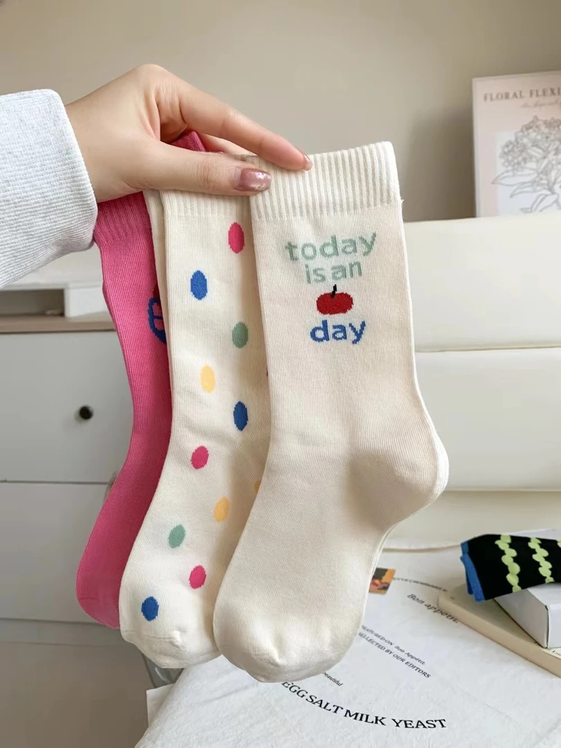 临时链接 女士春夏百搭时尚潮袜新款简约潮流韩版ins袜