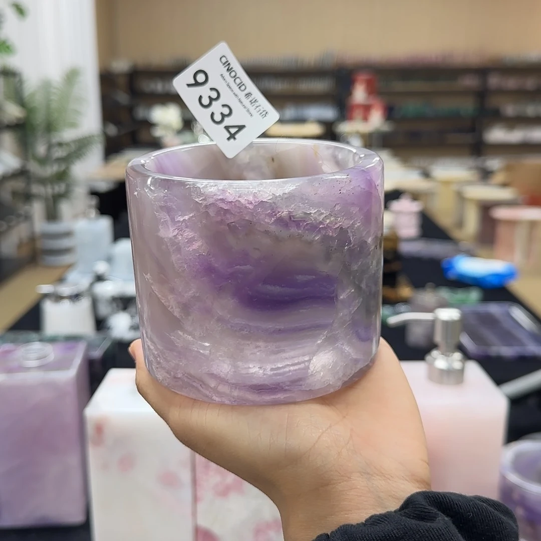 9334紫莹石圆筒福利