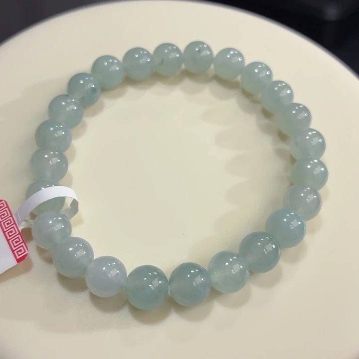翡翠未镶嵌手链冰胶晴底飘花卡7.6