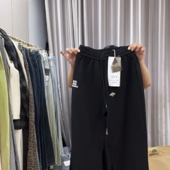 黑色休闲裤子运动休闲
