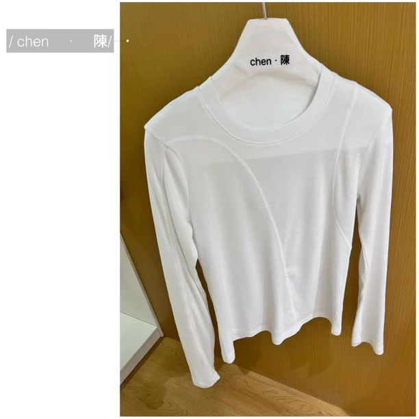 chen·陳【纸片人】线条百搭随性T恤