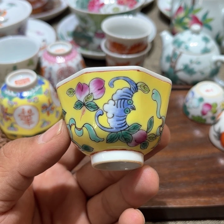 纯手绘精品盖碗杯