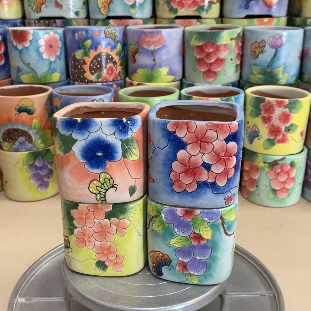 福利花盆，手绘花盆