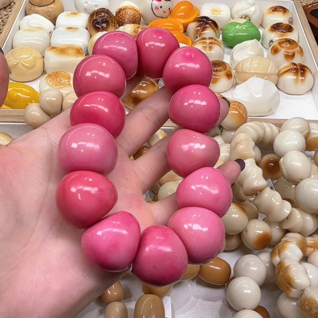 手串菩提根/象牙果9.19.26象牙果粉墩墩肠微瑕