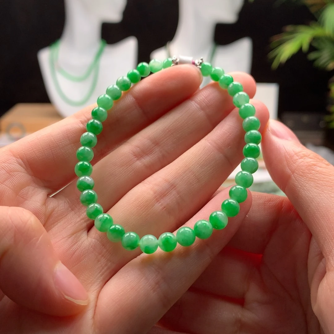 未镶嵌手链翡翠?***?天然缅甸A货翡翠