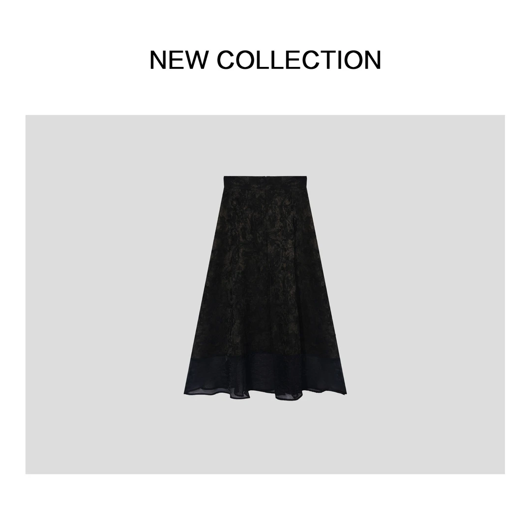 【龙哥专属】E1F36007AG 夏季新款时尚优雅半裙6007