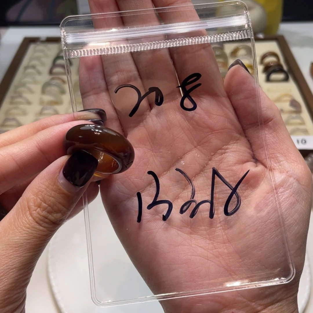 玛瑙/玉髓戒指未镶嵌