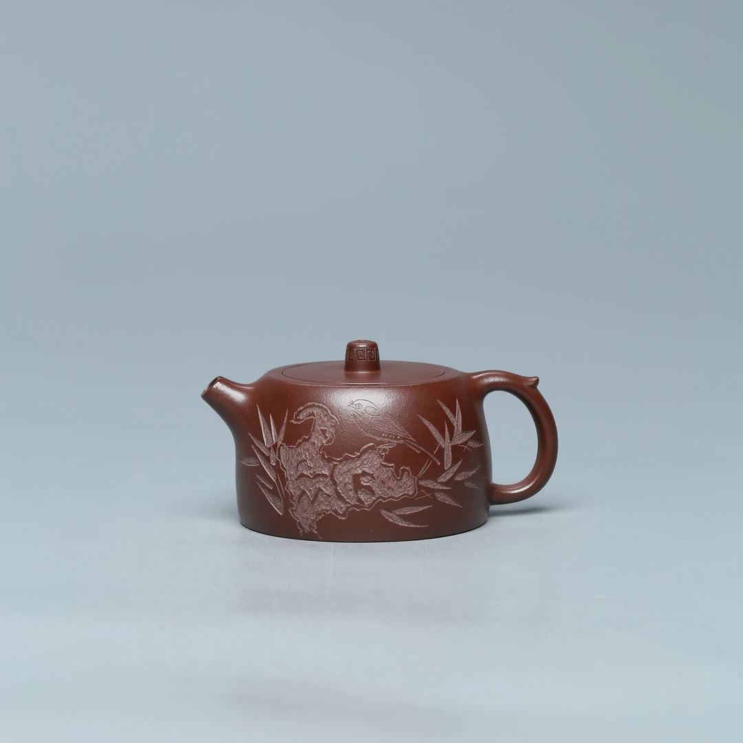 达观HX23 蔡剑雲 井栏 紫泥 200cc紫砂壶 青墨