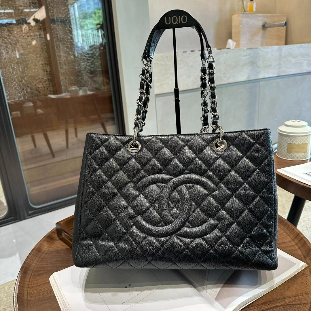 95新 Chanel/香奈儿 荔枝纹牛皮手提包托特 98新 33376740