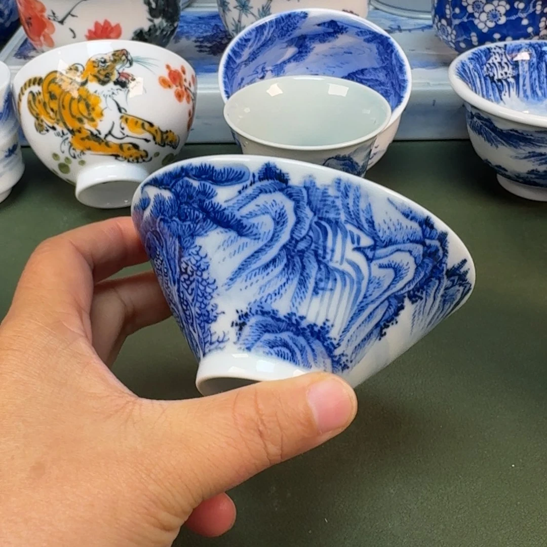 陶瓷景德镇纯手绘茶具圆圆198