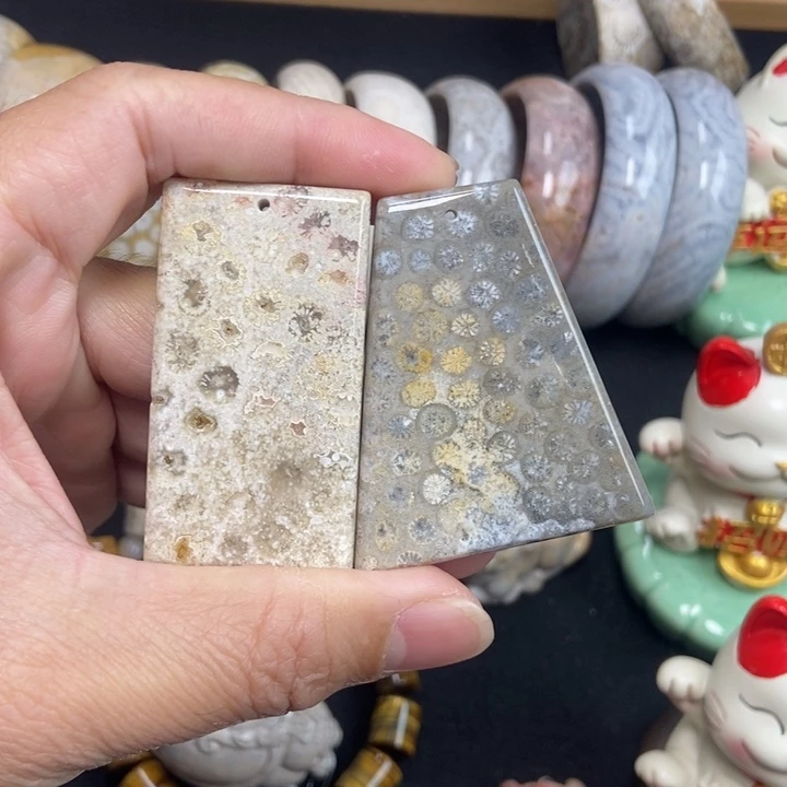 未镶嵌手链硅化珊瑚（珊瑚玉）