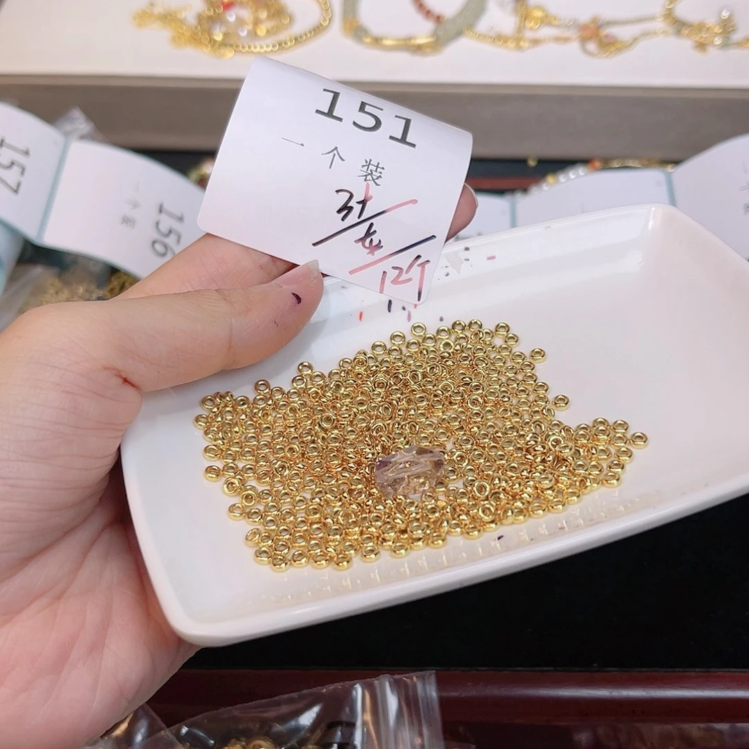 紫晶珠宝半成品银S925镀金镶嵌151