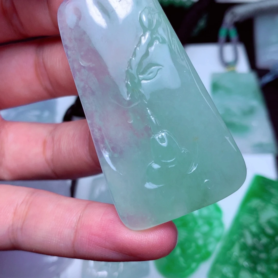 颈饰未镶嵌翡翠天然A货翡翠