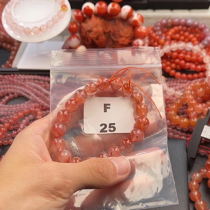 南红玛瑙未镶嵌多样性发货默认微瑕称重10mm