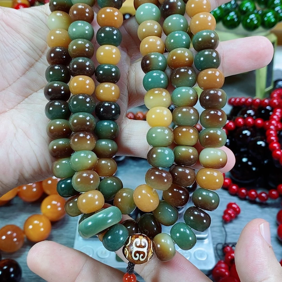 非洲紫檀（红花梨）手串/手链敦煌菩提1.2×108