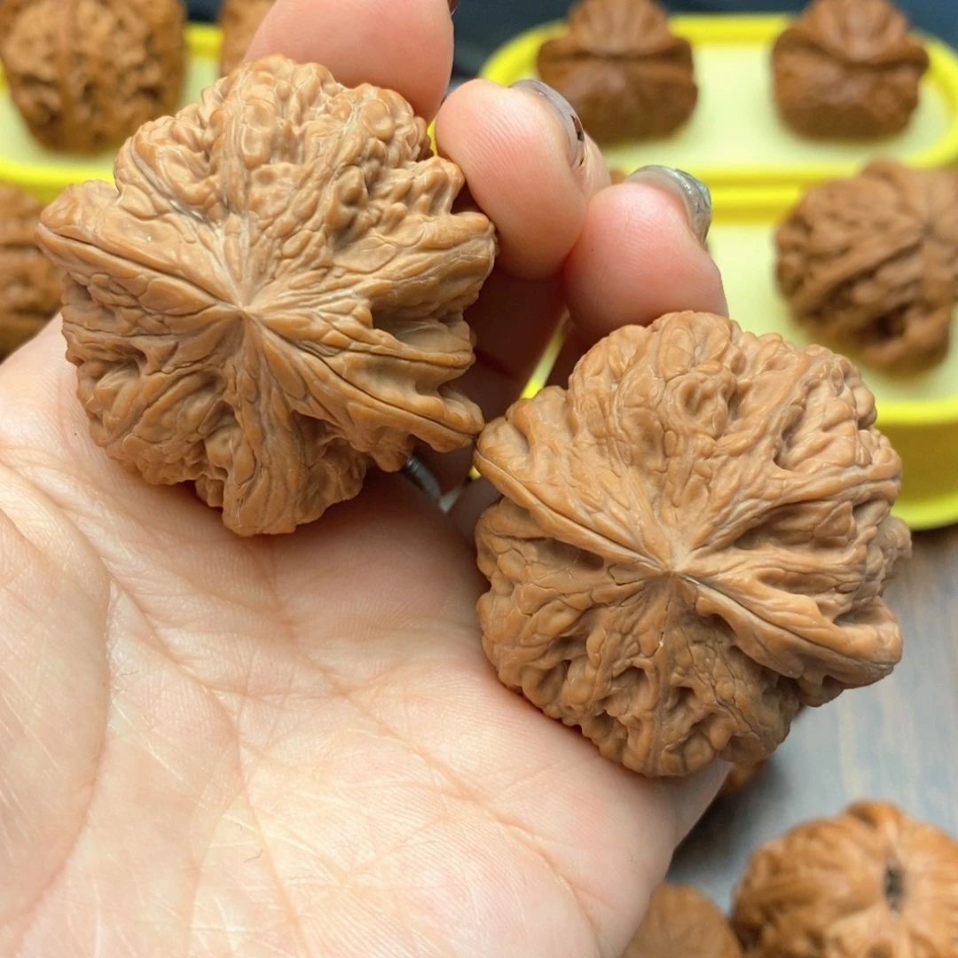 文玩核桃把件42尺全品粗筋