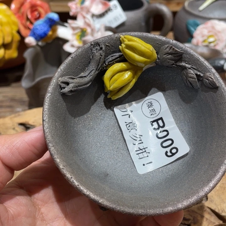 手工制作陶瓷茶具茶杯青蛙