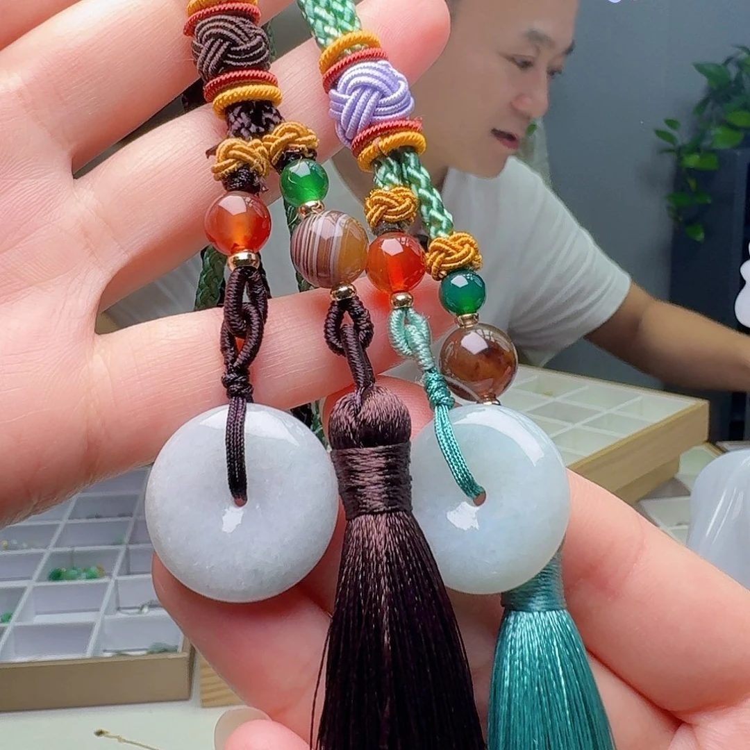翡翠未镶嵌挂件多样性发货其一