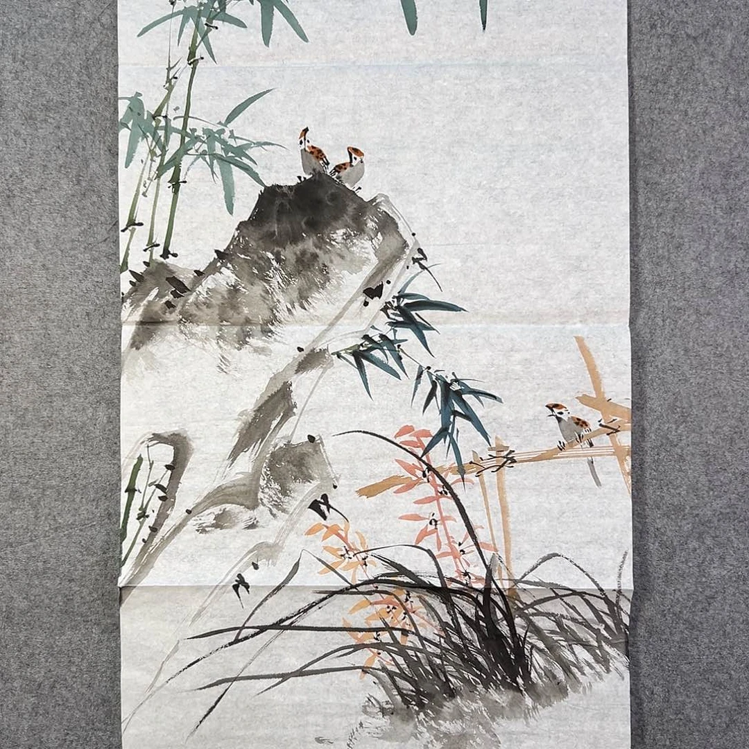 国画832 牡丹等植物生长于这里
