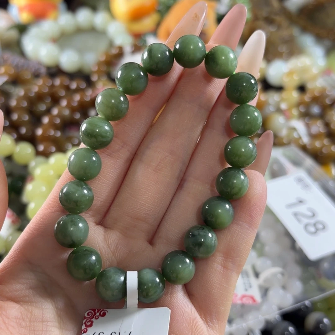 和田玉未镶嵌手链128