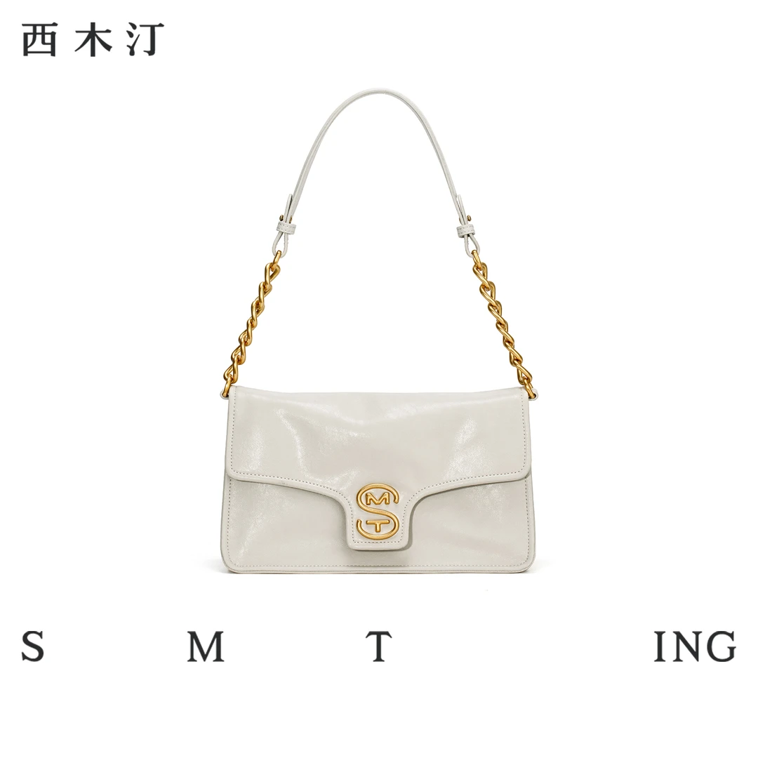 【西木汀】 心动气泡 牛皮小众腋下包高级感百搭通勤大容量单肩包