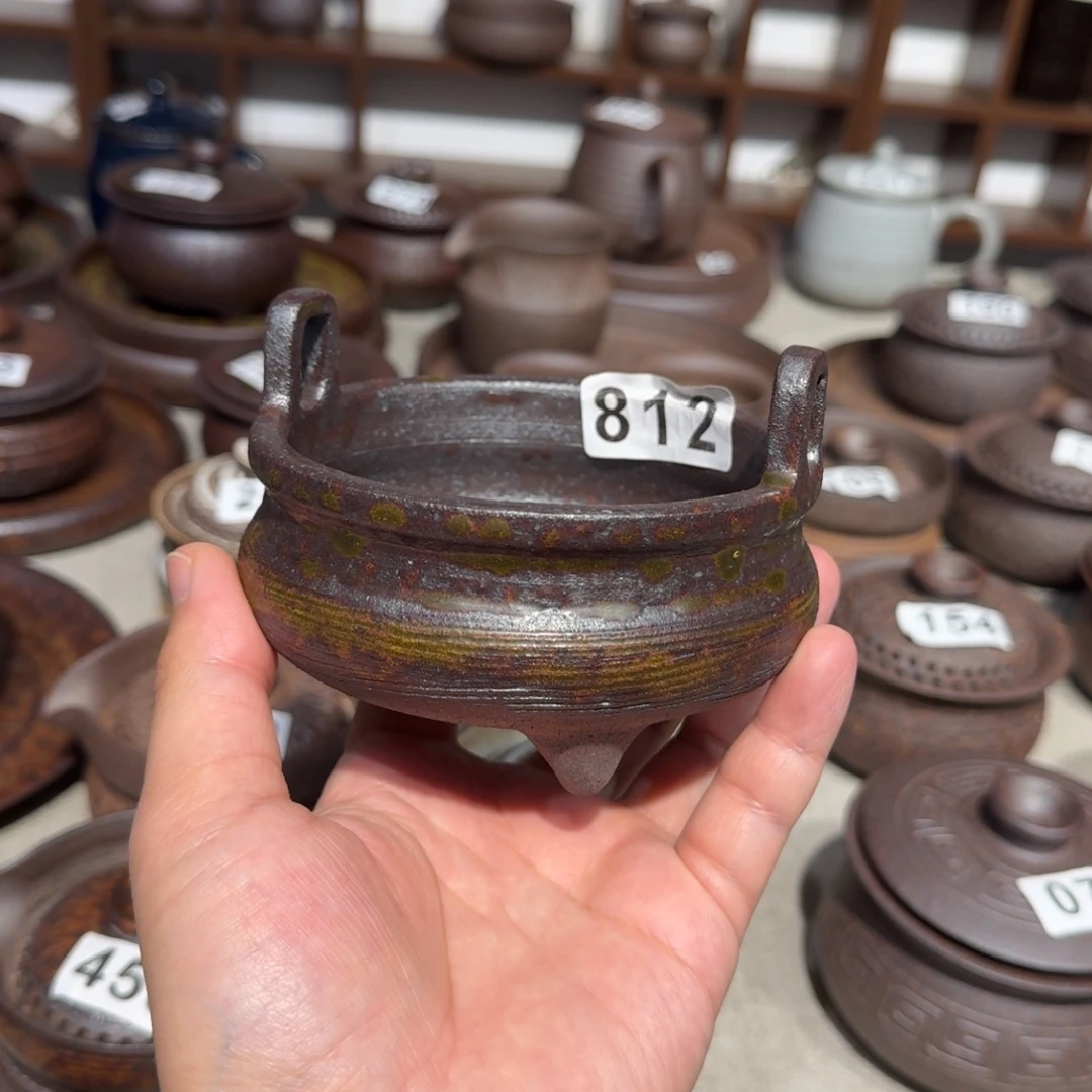 瓷粗瓷茶具素色盖碗