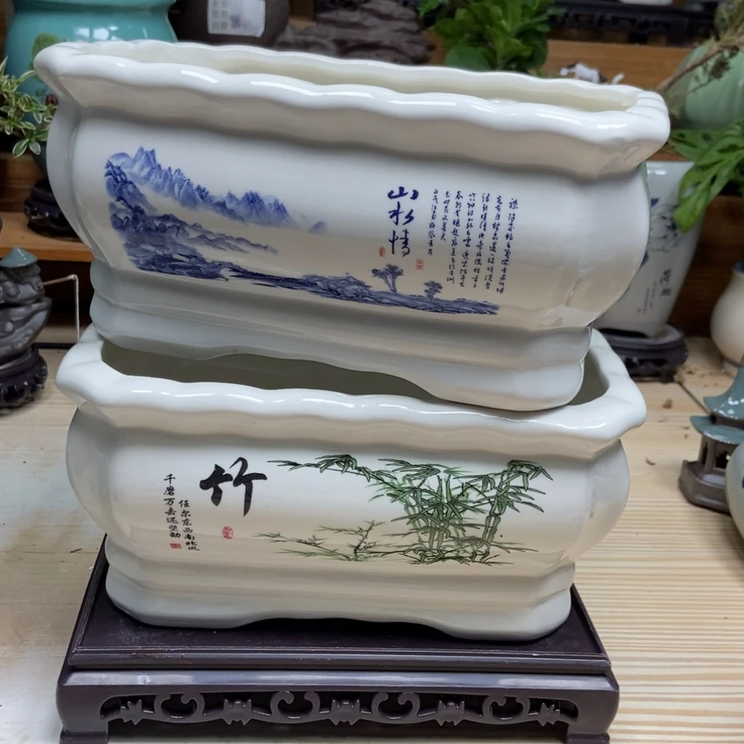 瓷片陶瓷花盆陶瓷艺术