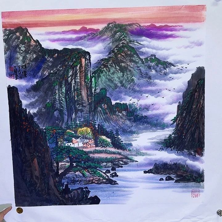 国画李上园老师书画作品