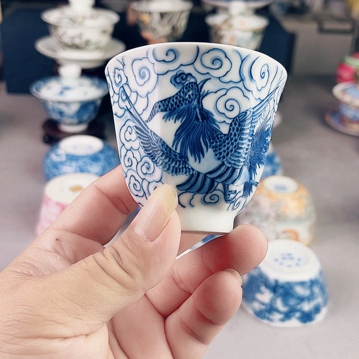 顾老师青花主人杯