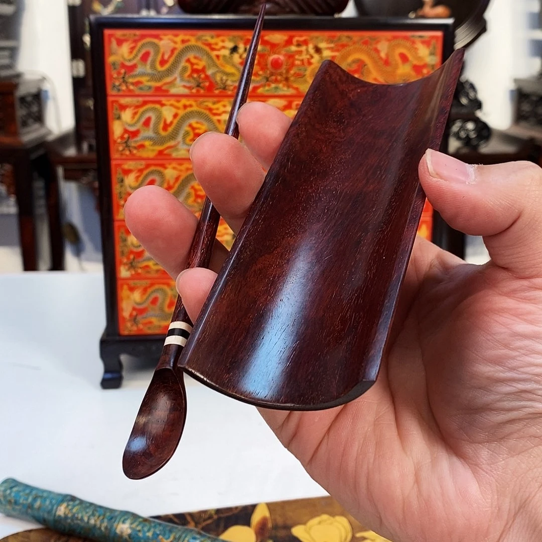 紫檀木类成套家具小叶紫檀茶则