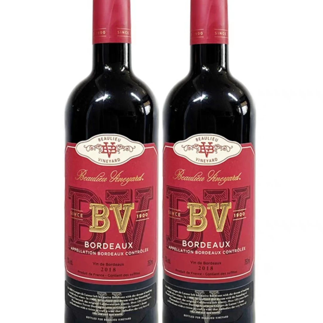 璞立酒庄 波尔多混酿红葡萄酒 法国BV 双支