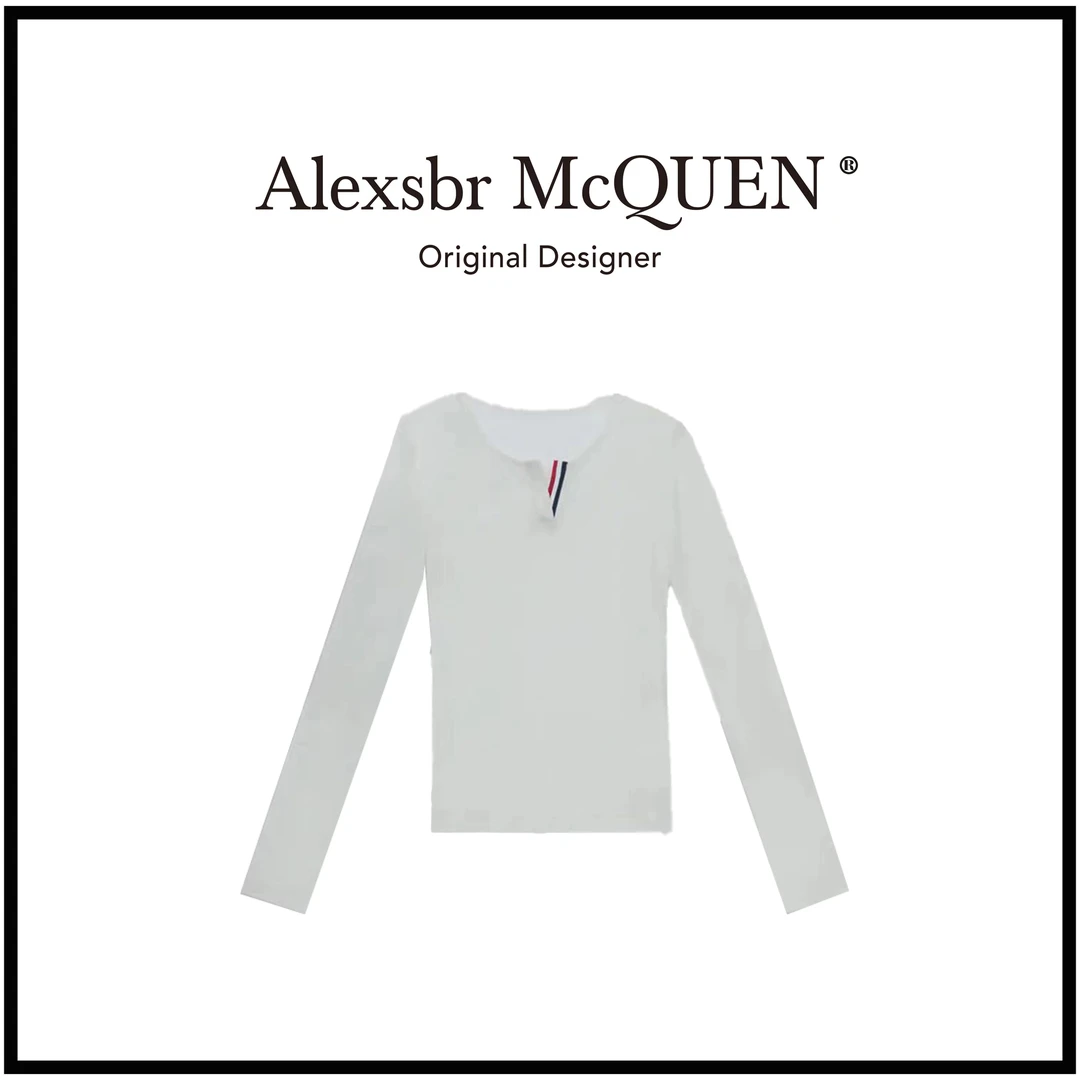 YDD•「D485」夏季新款100莱赛尔开领显瘦弹力长袖T上衣XS-1001