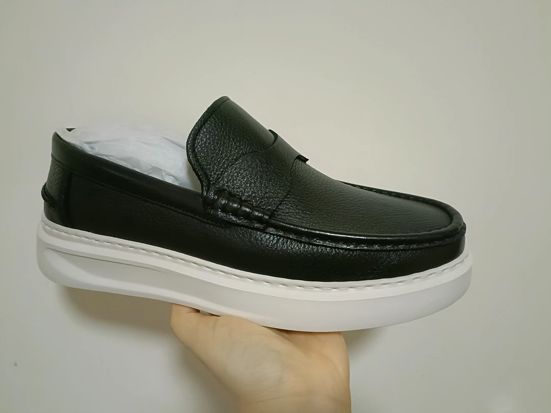 2025年秋季男士四季款一脚蹬拉线运动舒适男鞋潮流厚底百搭男款