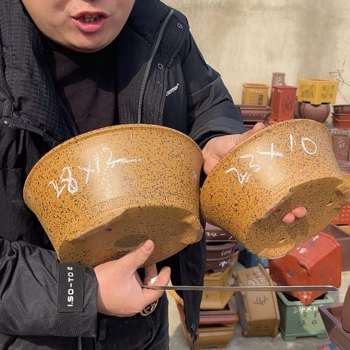 紫砂花盆紫砂等传统