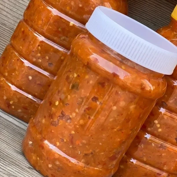 农家手工制作红辣椒辣椒酱柠檬蒜蓉酸辣开胃下饭蒜蓉柠檬红辣椒
