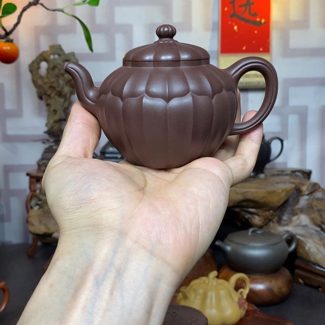 茶壶紫砂紫砂茶具底槽青合菱