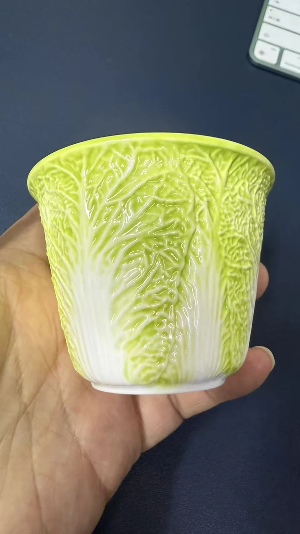 粉彩白菜杯古典韵味珍品1