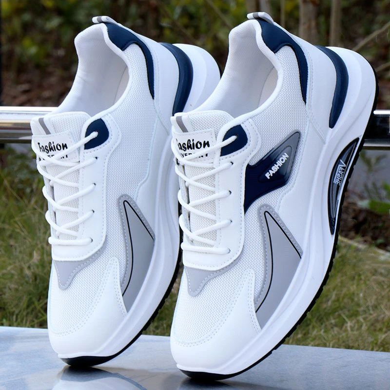 老爹皮面运动鞋休闲正宗老2025今年鞋子男款爆款2025新款男鞋