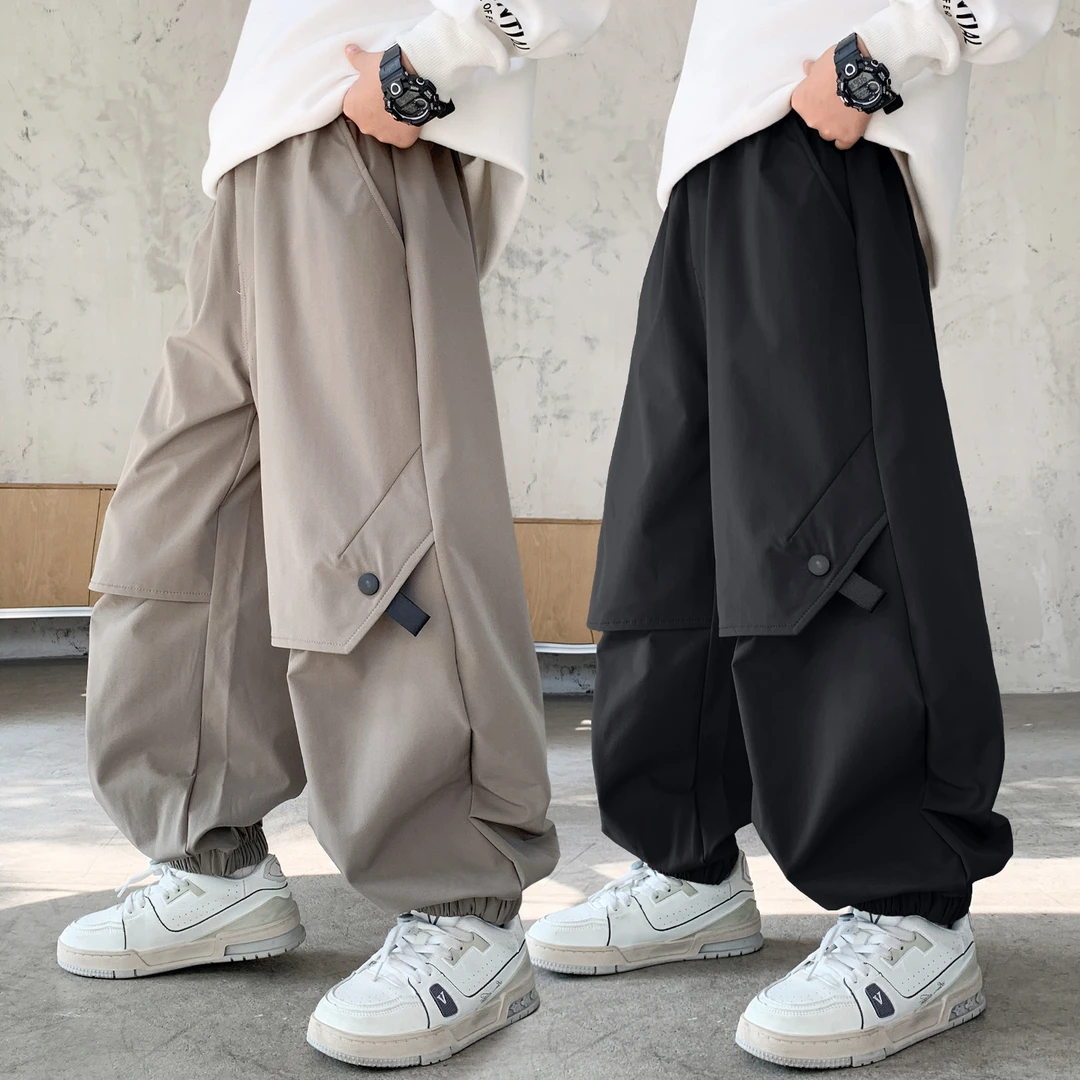 男童休闲裤2025新款中大童春秋款男孩秋季韩版宽松长裤百搭运动裤