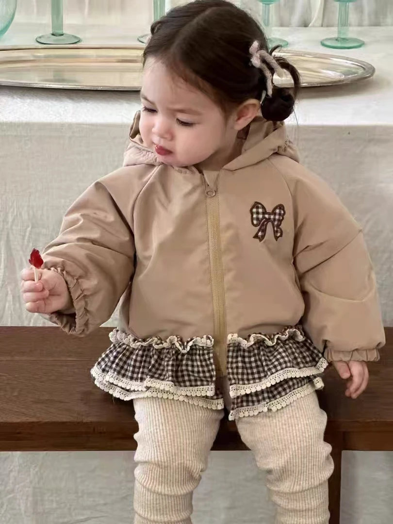 57002女童棉服秋冬款2025新款洋气宝秋冬加棉外套保暖加棉上衣
