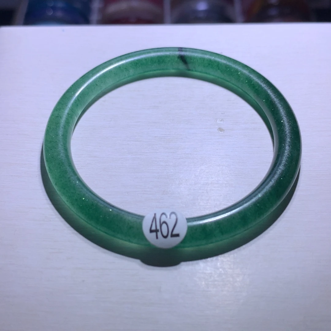 水晶银S925镶嵌手镯绿草莓54.2圈462