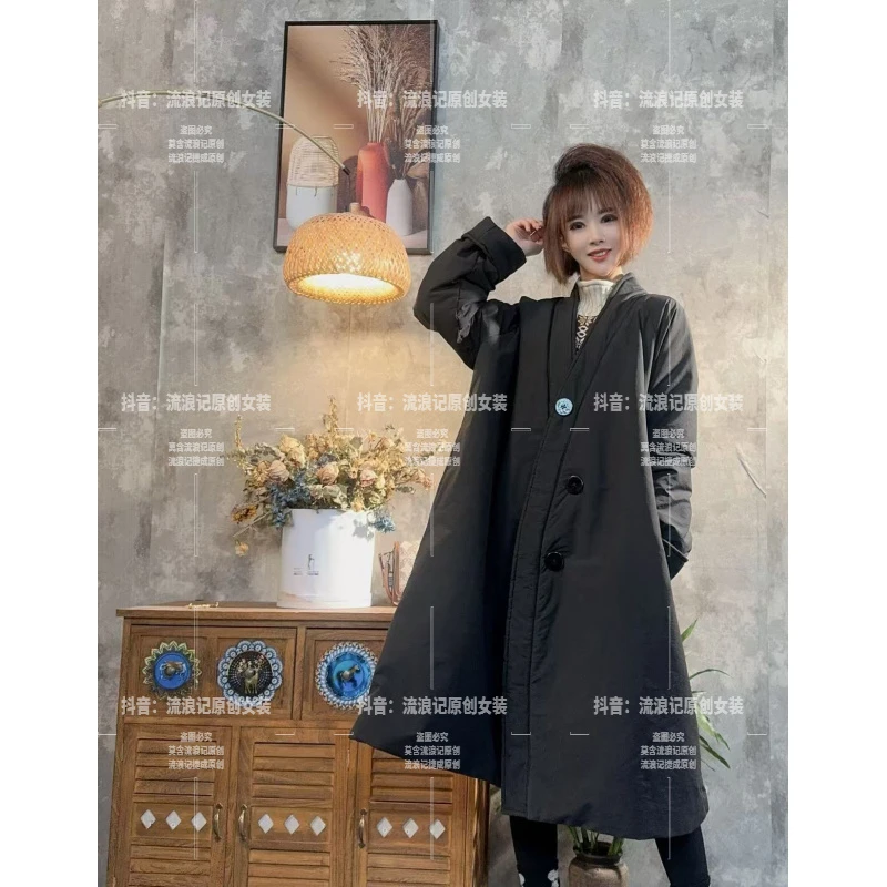 【沐木流浪记】（夕阳）秋冬新款时尚百搭棉衣女装外套z a987