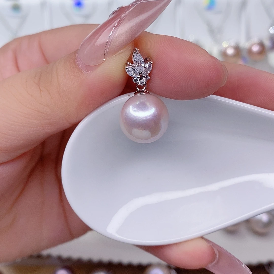 吊坠(赠链)淡水珍珠银S925镶嵌