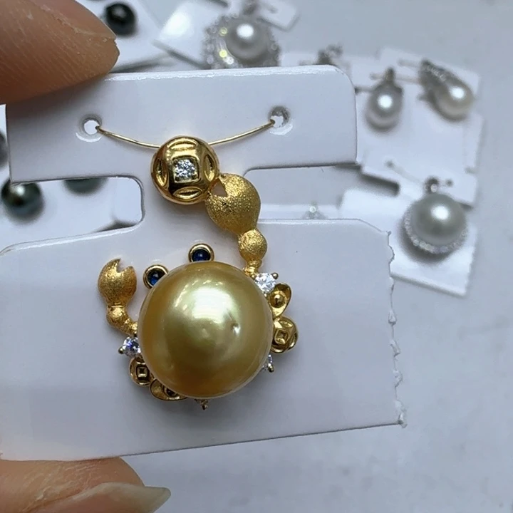 银S925镶嵌海水珍珠颈饰是***啊