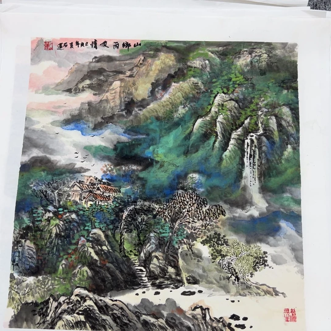 国画绘画作品多次参加全国