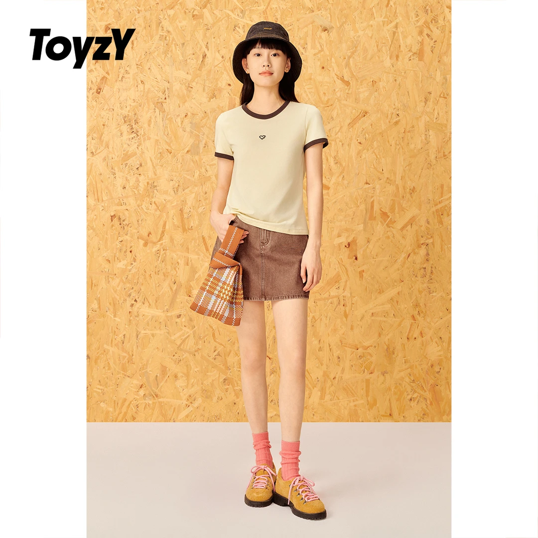 ToyzY25夏新款鹅黄精致减龄少女感上衣ZC35260220