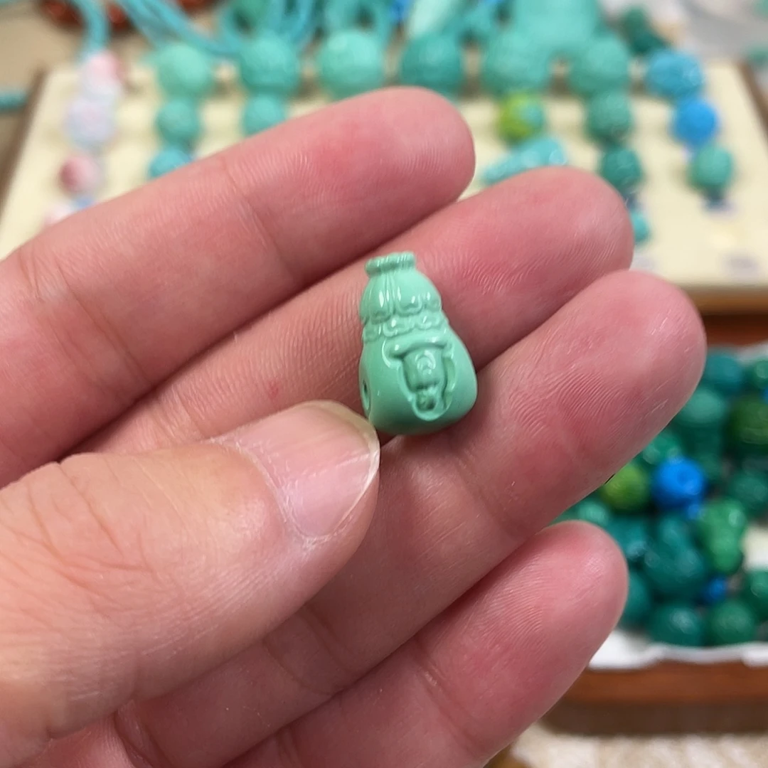 手工雕刻配饰配珠手串尺寸10