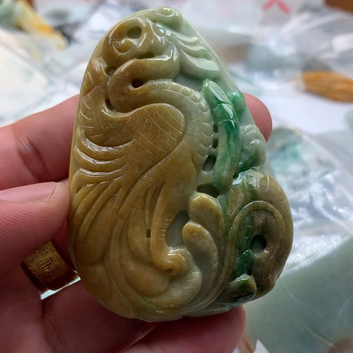 翡翠未镶嵌颈饰保真天然a货翡翠