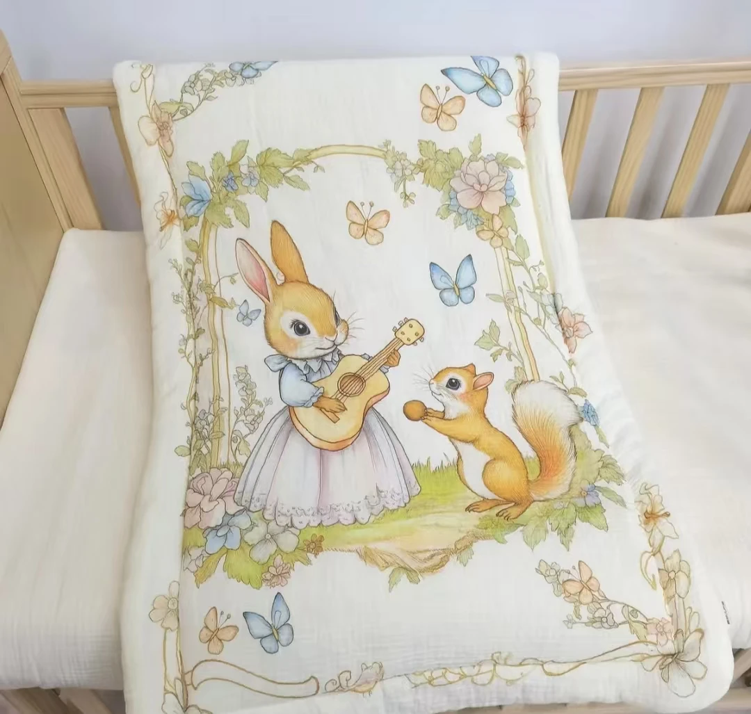 58*95cm婴儿皱布小褥子一条