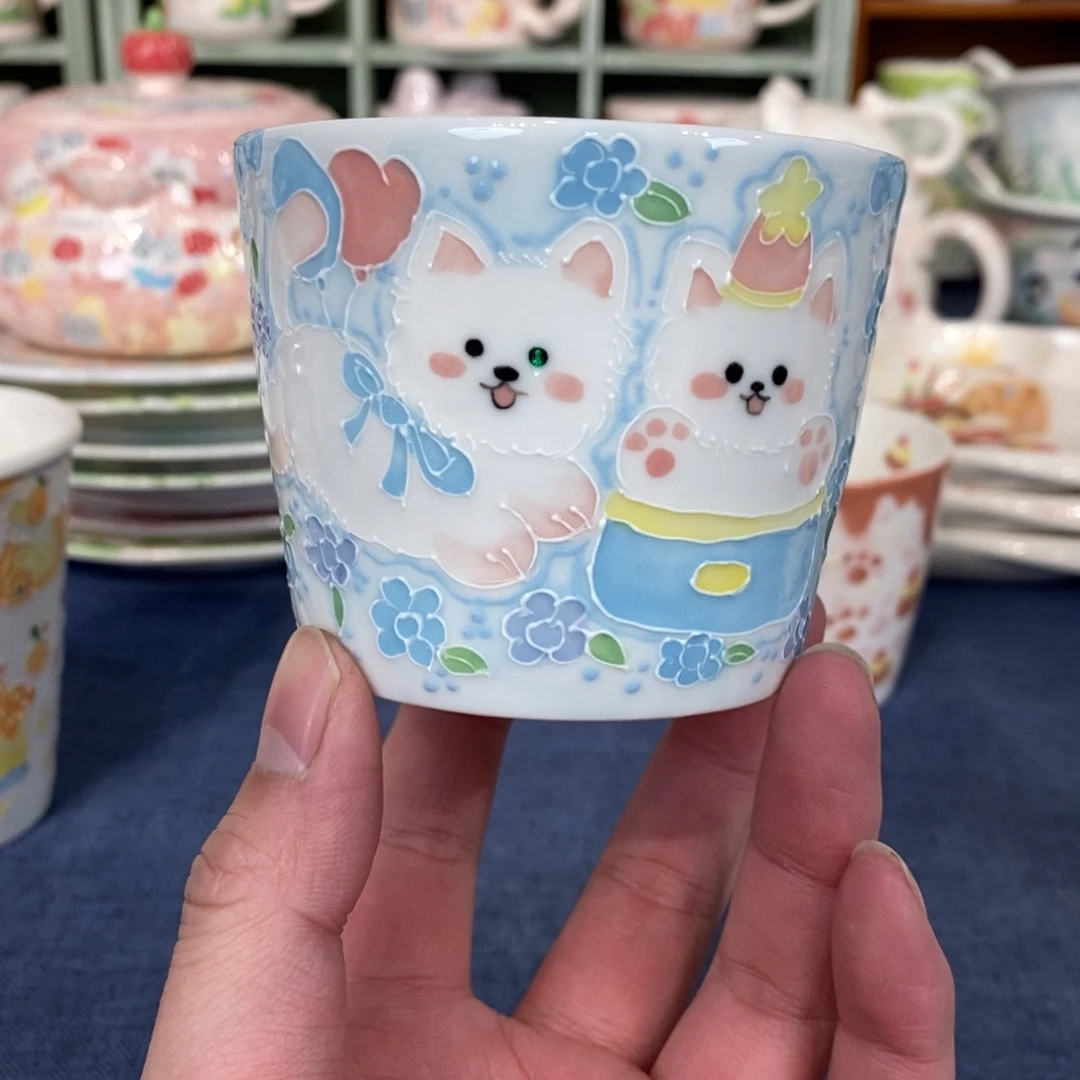 瓷片西高地手握杯福利